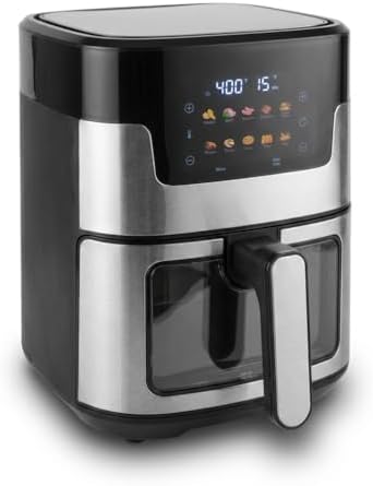 Stilaris 4.5L Digital Air Fryer | Compact & Non-Toxic Countertop Air Fryer for Small Kitchens | Easy-to-Use with Precision Touch Controls | Healthy Meals in Minutes