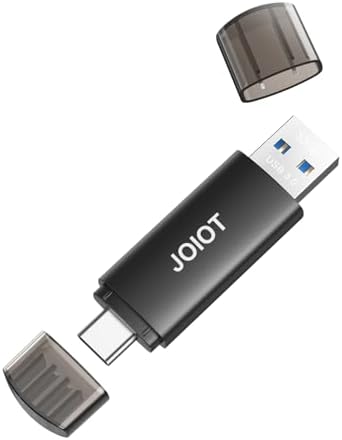 32GB USB C Flash Drive Dual USB 3.0 Type C + USB A Portable 2-in-1 Thumb Drive for Smartphone Tablet Computer Mac iPhone 15/16/17 Black