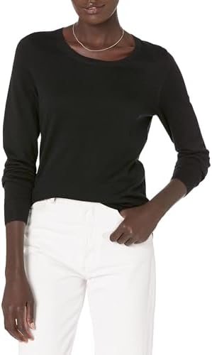 Amazon Essentials Women's Long-Sleeve Lightweight Crewneck Sweater (Available in Plus Size)