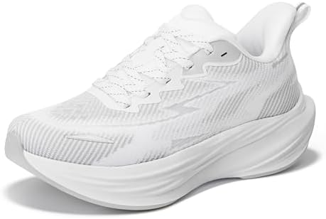 Hybrid Women's Walking Shoes, Comfortable Cushion Running Tennis Lace-up Shoes Non-Slip Fashion Sneakers Workout Gym Sports Athletic