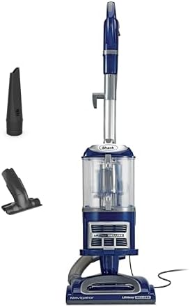 Shark Upright Vacuum, Navigator Lift-Away Deluxe with Large Dust Cup Capacity, HEPA Filter, Swivel Steering, Upholstery Tool & Crevice Tool, Blue, NV360