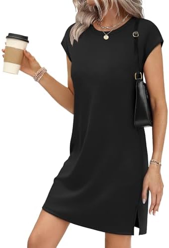 Sampeel Summer Spring Dresses for Women 2026 Vacation Outfits Casual Cap Sleeve Sundress Resort Wear