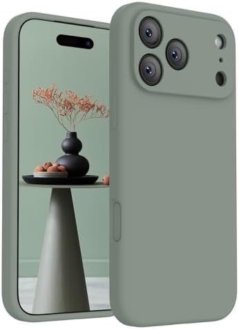 FireNova Magnetic for iPhone 17 Pro Case, Compatible with MagSafe, [Integrated Silicone Camera Control Button] [Camera Protection] Anti-Scratch Microfiber Lining Phone Case, 6.3", Calke Green