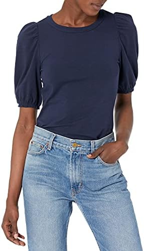 Amazon Essentials womens Classic Fit Puff Short Sleeve Crewneck T-shirt