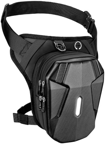 ISEYOU Thigh Bag, Motorcycle Leg Bag for Men Women, Drop Leg Bag with Removable Leg Straps, Multifunctional Gear Bags for Cycling Hiking Camping Fishing Travel Outdoor