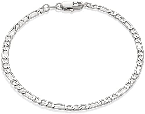 Amazon Essentials 14K Gold Plated Figaro Chain Bracelet