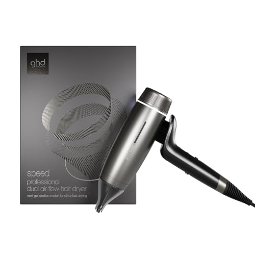ghd Speed Ionic Hair Dryer- Fast, Quick, Powerful Blow Dries with Control & No Heat Damage, ghd's Best Blow Dryer - for All Hair Types