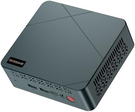 BOSGAME E2 Mini PC, AMD Ryzen 5 3500U (up to 3.7GHz), 16GB DDR4 RAM 512GB NVMe SSD, Desktop Computer 4K Triple Display via Dual HDMI & USB-C, WiFi 5, BT 5.0, Small Form Factor Business Office PC