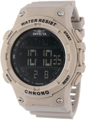 Invicta Racing Men 52mm Dial Electronic Digital