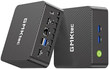 GMKtec Mini PC N95 (Beats N100, 3.4GHz) 8GB RAM 256GB M.2 SSD Mini Desktop Computer with VESA Mount for Office Home Business HTPC Proxmox, Dual 4K Display, WiFi 5, Gigabit Ethernet G3S