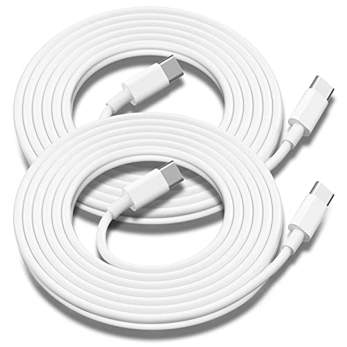 USB C to USB C Charging Cable for Apple 2Pack 10ft, Long Type C to C Fast Charger Cord for iPhone 16 E/17/Air/15/Pro/Plus/Pro Max, for MacBook Pro/Air, for iPad Pro12.9/11in,Air 4/5,Mini 6/7 60W