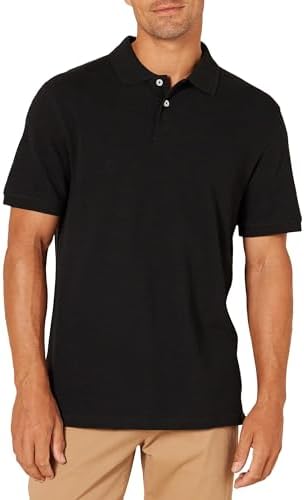 Amazon Essentials Men's Slim-Fit Cotton Pique Polo Shirt, Short Sleeve, Collared