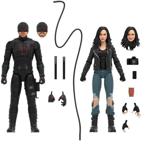 Marvel Legends Series Daredevil: Born Again Daredevil & Jessica Jones, 2 Collectible 6-Inch Action Figures