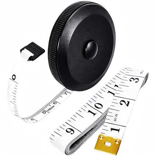 Upgraded Soft Tape Measure, Measuring Tape for Body Measurements, Retractable Measuring Tape, Flexible Measuring Tape for Body, Sewing, Fabric, Tailor, Mini Tape Measure, 2 Pcs