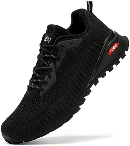 ikunka Men's Fashion Sneakers Lightweight Breathable Walking Shoes Tennis Cross Training Shoe Non Slip Trail Running Shoes