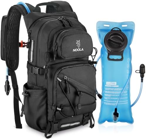 NOOLA Hydration Backpack with 3L Water Bladder, 22L / 25L Water Backpack for Hiking Cycling Biking, Lightweight Hiking Pack