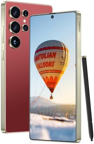 I25 Ultra 5G Smartphone, 8+256GB Unlocked Phone, Android 14.0, 68+108MP Zoom Camera, Mobile Phone with Build-in Pen,Long Battery Life 7000mAh, Dual SIM, 6.99“ HD Screen,5G/4G (Wine Red)