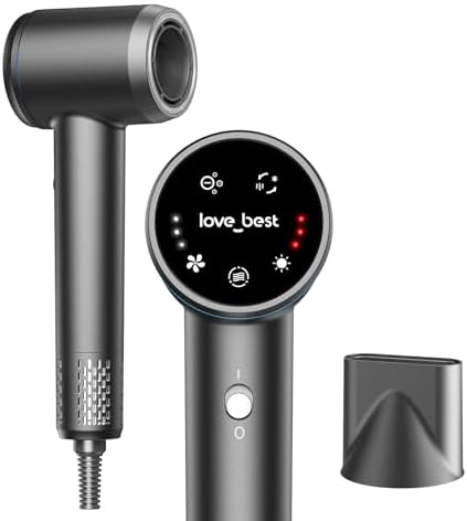 Hair Dryer, Professional Ionic Hair Dryer for Fast Drying, Low Noise and Quiet, Lightweight, 600 Mmillion Negative lonic High-Speed Hair Blow Dryer Without Hair Damage for Women, Men, Travel, Salon