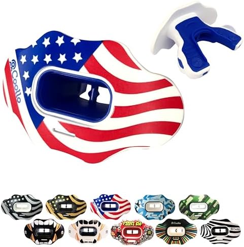Football Mouth Guard Lip Guard MAXX/Might Football and High Impact Sports Lip Protector for Adults & Youth (Strap Included)