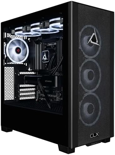 CLX Set Creator Workstation - AMD Ryzen 9 9950X3D 4.3GHz, RTX Pro 6000, 4TB NVMe M.2 SSD, 192GB DDR5 Memory, 360mm AIO, WiFi, Windows 11 Pro, Black, AI-Accelerated