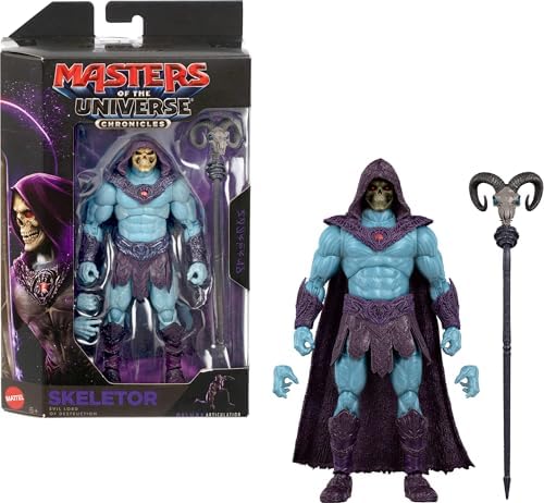 Masters of the Universe Action Figure Chronicles Skeletor, 6.5 Inch Scale 2026 Movie Accurate Villain, Deluxe Articulation