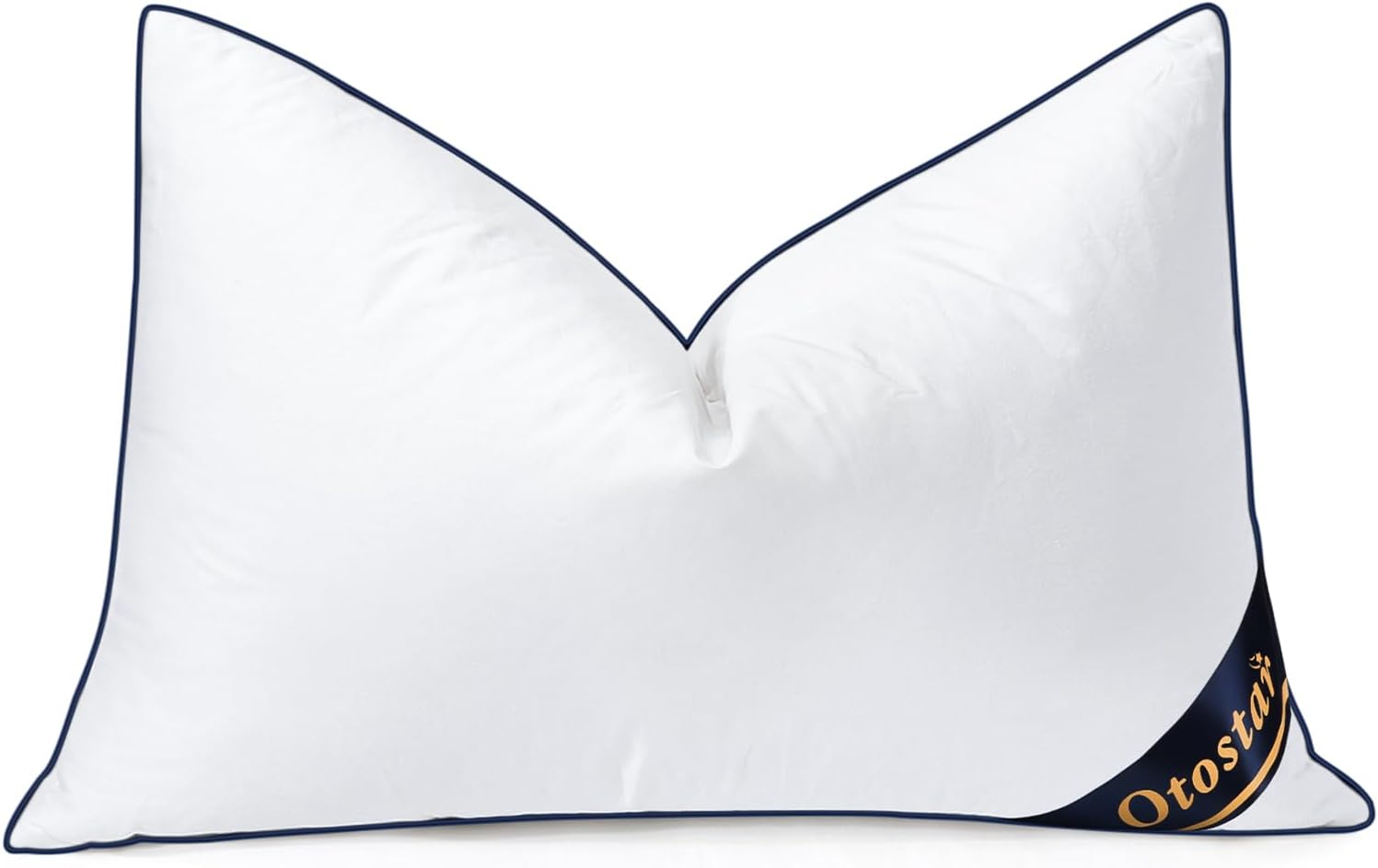 OTOSTAR 12 x 20 Synthetic Down Throw Pillow Insert, Soft Fluffy Down Alternative Pillow Insert - 100% Cotton Cooling Cover, Soft Support for Bed, Sofa &amp; Couch