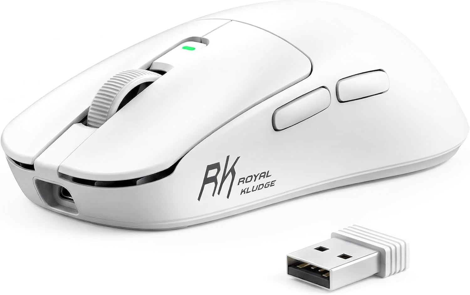 RK ROYAL KLUDGE RK MO3 Wireless Gaming Mouse, 48g Lightweight Computer Mouse, Bluetooth\/2.4G\/Wired Rechargeable PC Game Mice with Programmable Buttons and Silent Clicks, 6000 DPI for Laptop\/Mac, Wh
