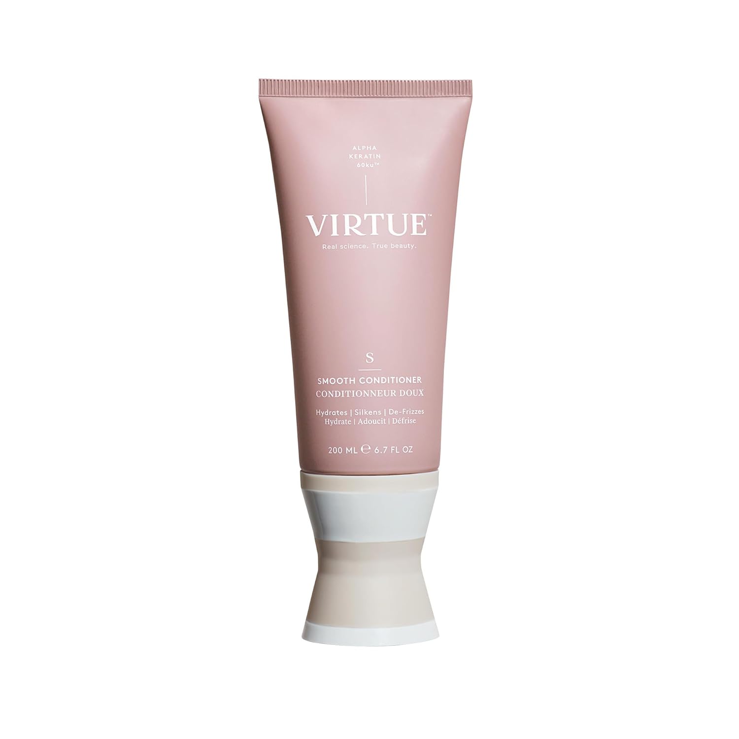 Virtue Smooth Conditioner for Frizz Control for Curly Hair, Sulfate Free, Safe for All Hair Types, Color Safe