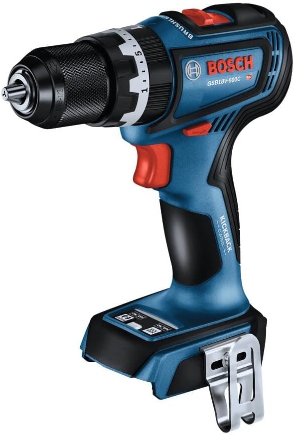 BOSCH GSB18V-800CN 1\/2 In. Brushless Connected-Ready Hammer Drill\/Driver (Bare Tool)