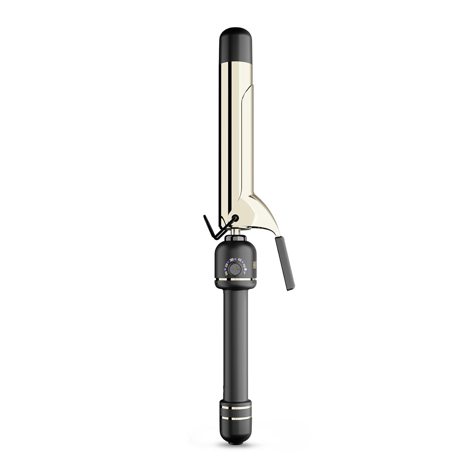 HOT Tools 24K Gold Professional 1 1\/4" Extended Barrel Curling Iron with Clamp for Tousled Curls - 24K Gold Technology for Long-Lasting Results &amp; Longer Barrel for Easy Styling
