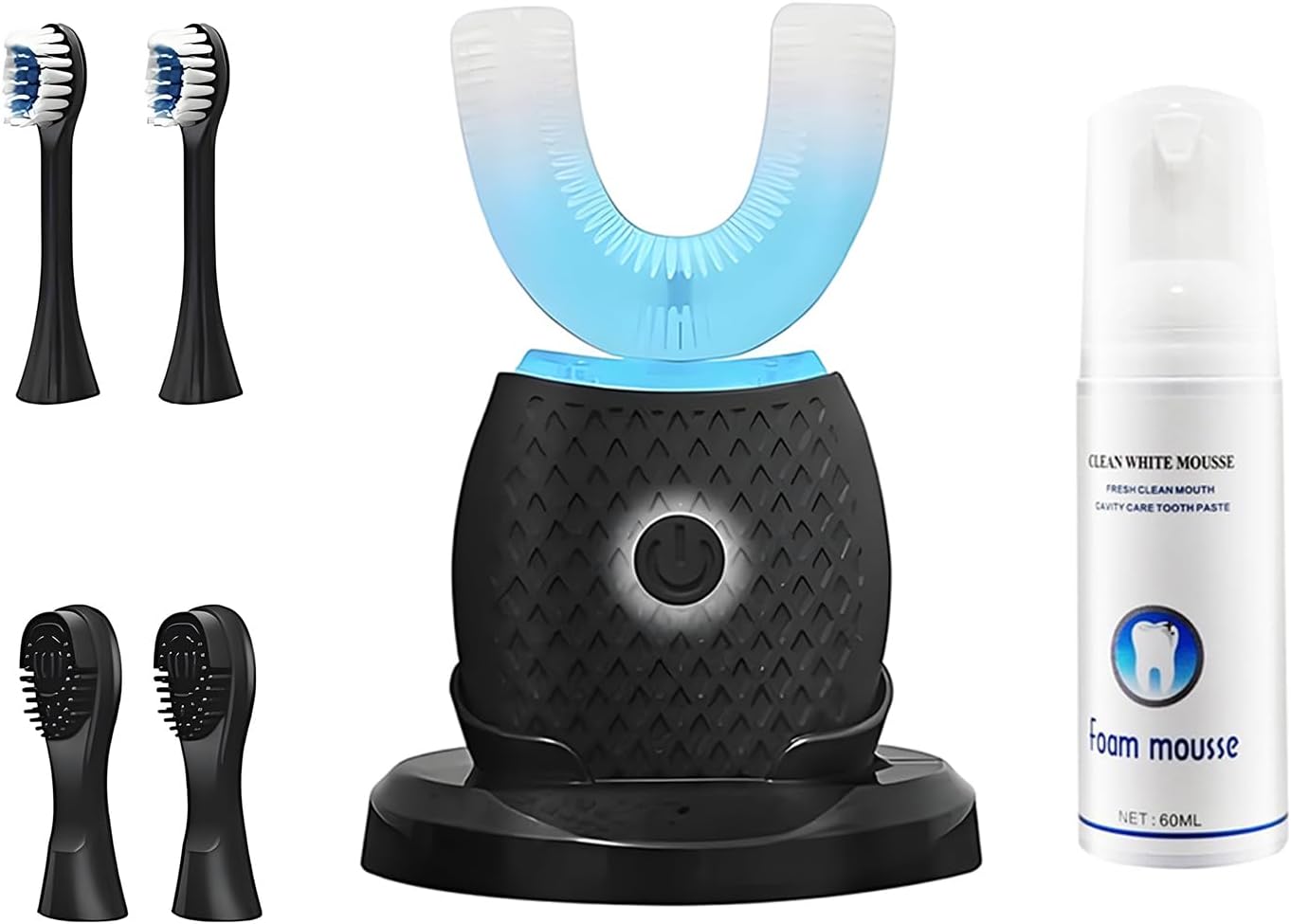 Ralexidog U-Shaped Electric Toothbrush \u2013 Comfort-Focused Design with Secure Grip for Daily Oral Hygiene at Home (Black)