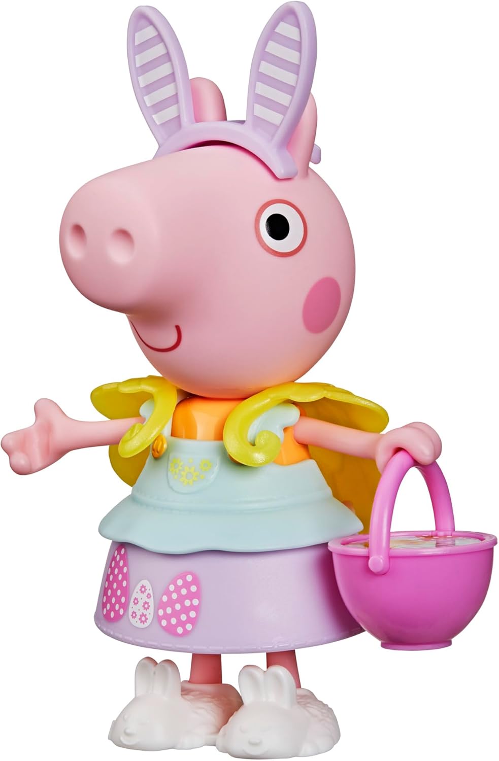 Peppa Pig Springtime Dress-Up Figure with 6 Easy-On Fashion Accessories, 6-Inch Doll, Easter Gift for Kids, Preschool Toys for Girls and Boys 3 and Up