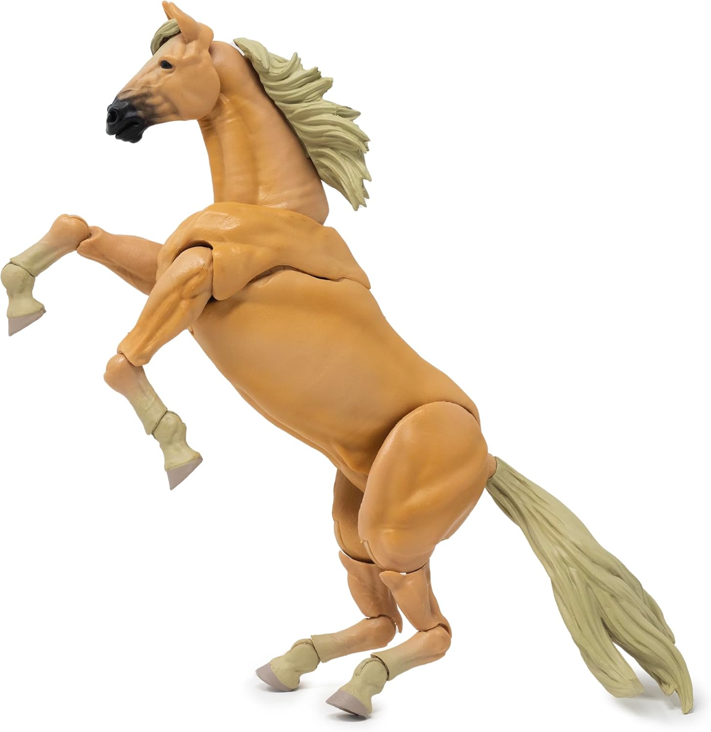 Boss Fight Studio Vitruvian H.A.C.K.S. Mighty Steeds Basic Horse Goldie Action Figure - Highly Articulated, Properly Proportioned, Collectible &amp; Customizable Figurine with Stand - 1:18 Scale