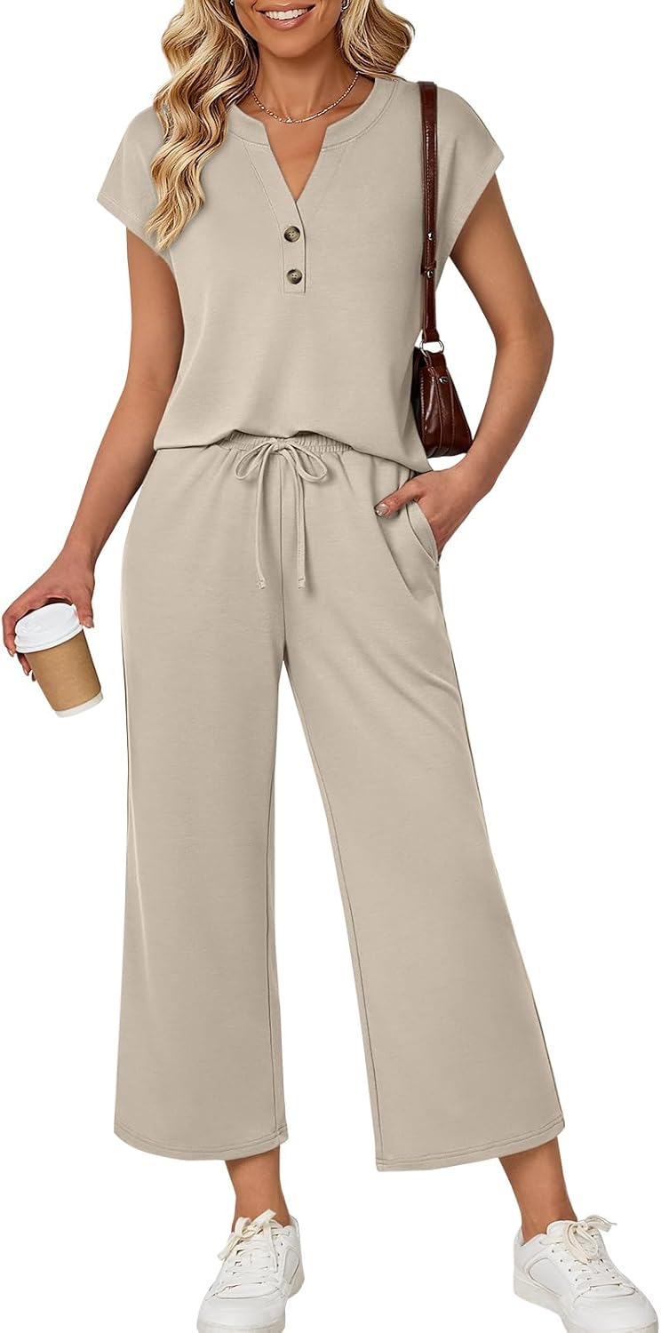 LILLUSORY Two Piece Lounge Sets for Women Spring Vacation Beach Travel Airport Outfits Casual Cruise Fashion 2026