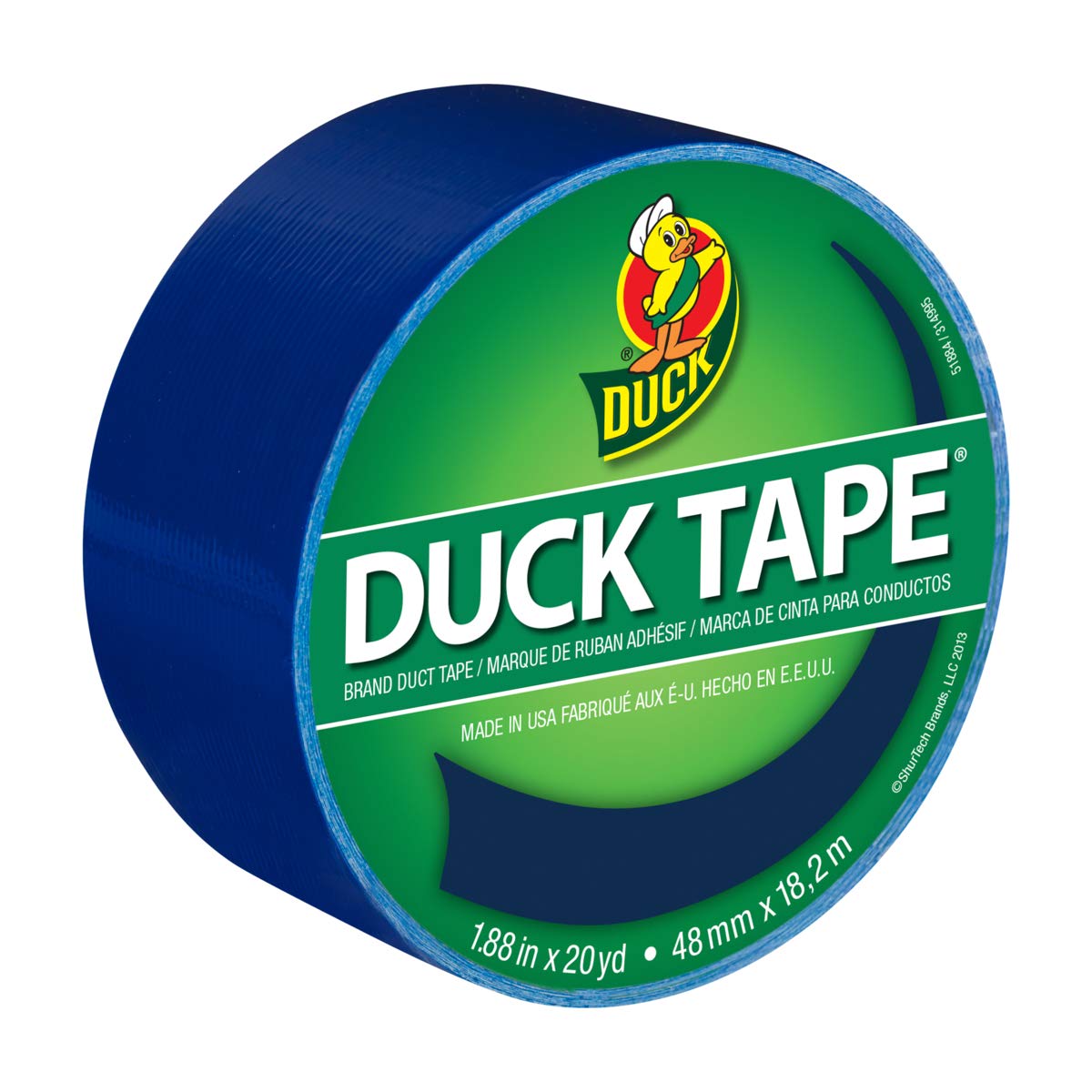 Duck Brand 1304959 Color Duct Tape, Single Roll, Blue
