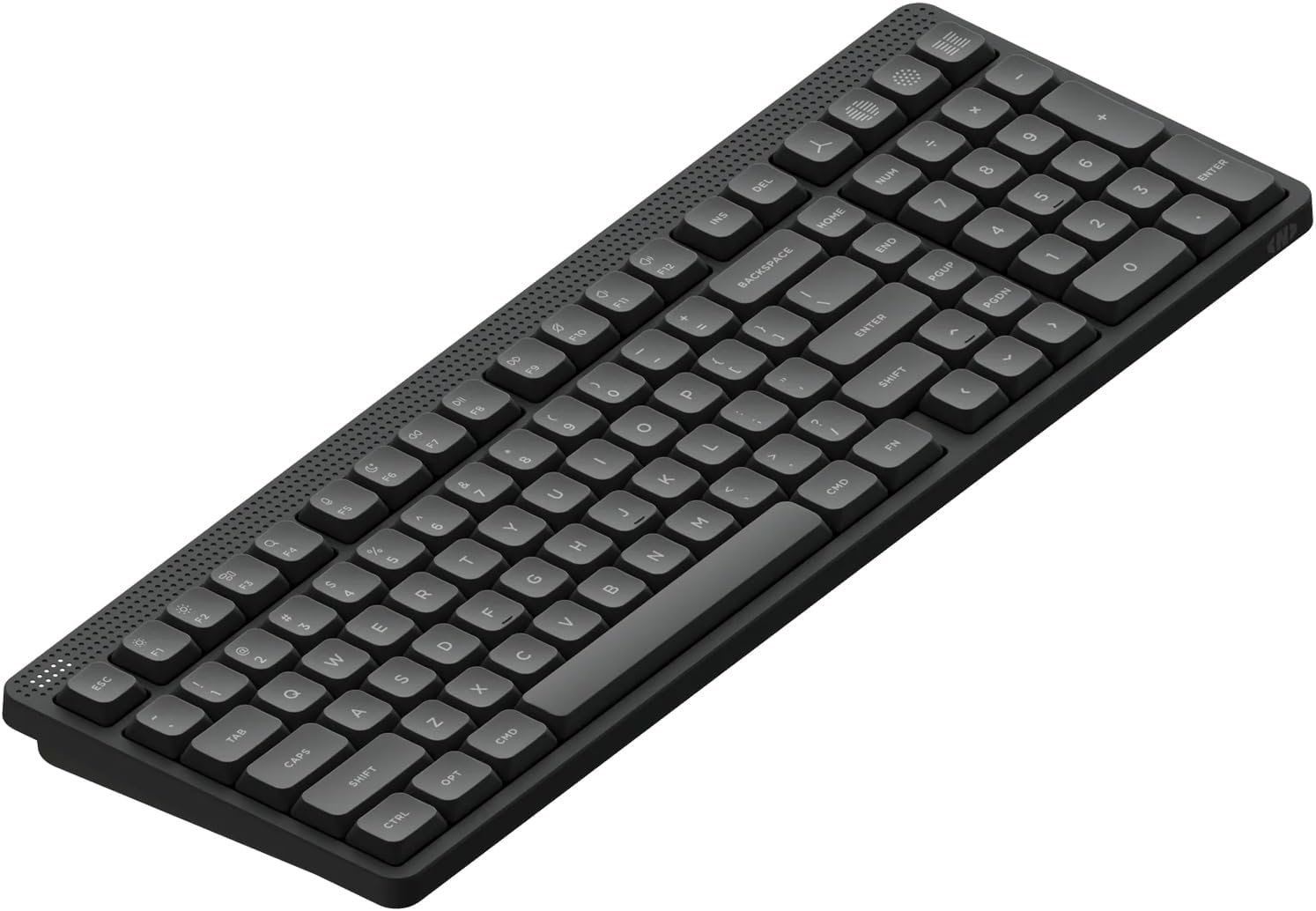 NuPhy Node100 Wireless Mechanical Keyboard, Hot Swappable Custom Low Profile Keyboard, 103 Keys Computer Gaming Keyboards, Supports Touch Gestures, PBT Keycaps, RGB Backlit, Bluetooth\/2.4GHz\/USB-C