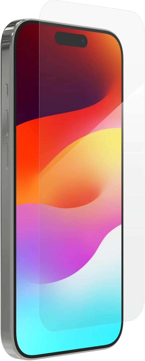 ZAGG Glass+ Screen Protector for Phone 15 Pro - 3X Stronger with Reinforced Edges, Scratch &amp; Smudge-Resistant Surface, InvisibleShield, Easy to Install