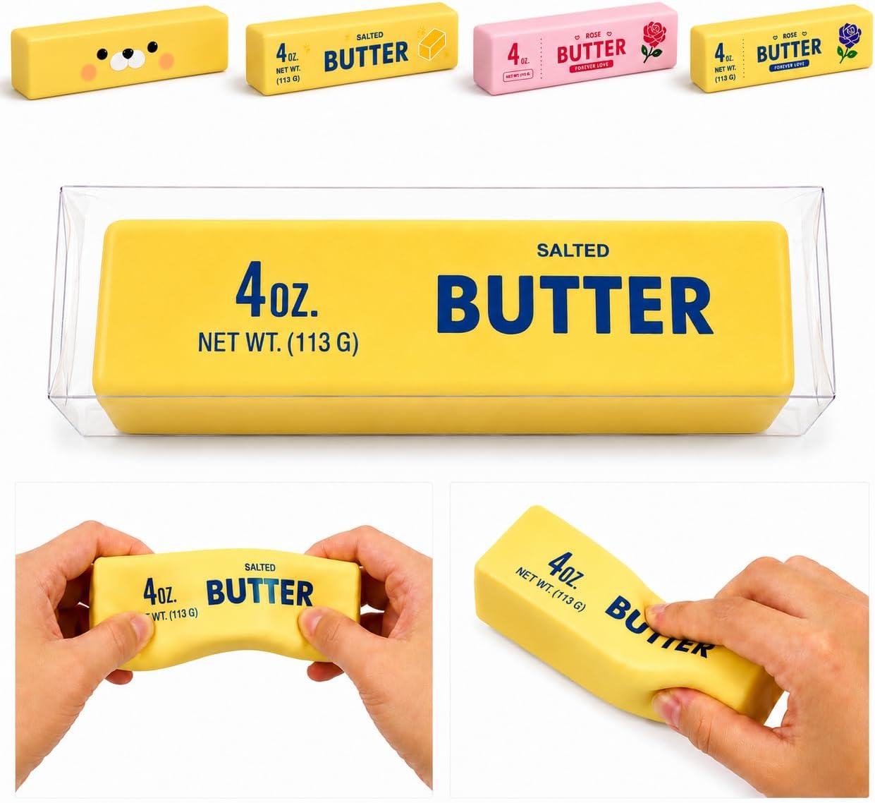 Butter Squishy,Butter Squishy Toy,Taba Squishy, Fidgets Squishy Toy, Squeeze Toy, Slow Rising\/Rebound, Squishy Fidget Toy for Anxiety Relief, Party Favor Gift (Butter stick-1pcs).