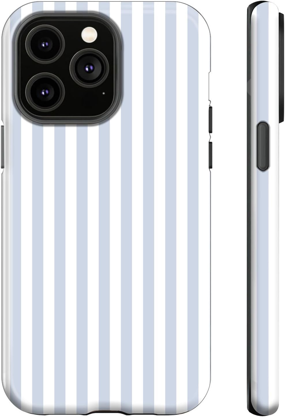 for iPhone 14\/13 Case,Blue and White,Dual Layer Soft TPU Hard PC Bumper Case Design,Girl-Friendly Shockproof Phone case