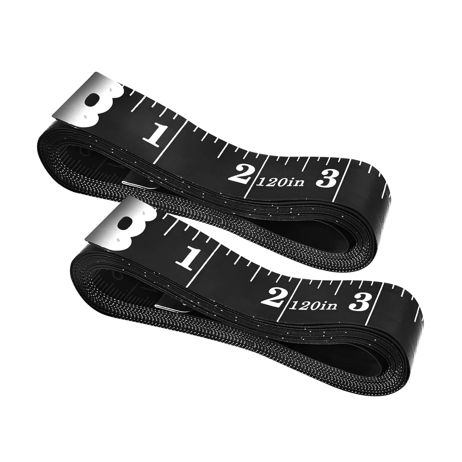 GDMINLO 2 Pack Sewing Tape Measure120Inch\/300cmDouble-Scale Soft Tape Measuring Body Weight Loss Medical Body Measurement Sewing Tailor Cloth Ruler Dressmaker Flexible Ruler Tape Measure (Black)