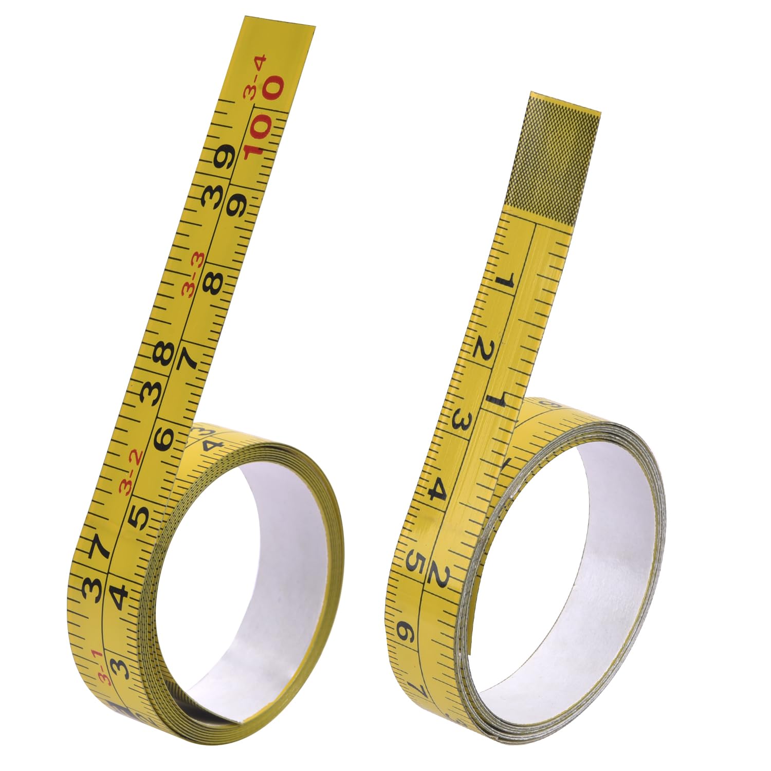 2 Pack Self-Adhesive Measuring Tape, 39 Inch Peel and Stick Ruler with Imperial &amp; Metric Scales - Left-to-Right Reading, Waterproof for Workbench, Table Saw, Workshop, Craft Table (39Inch - 2Pack)