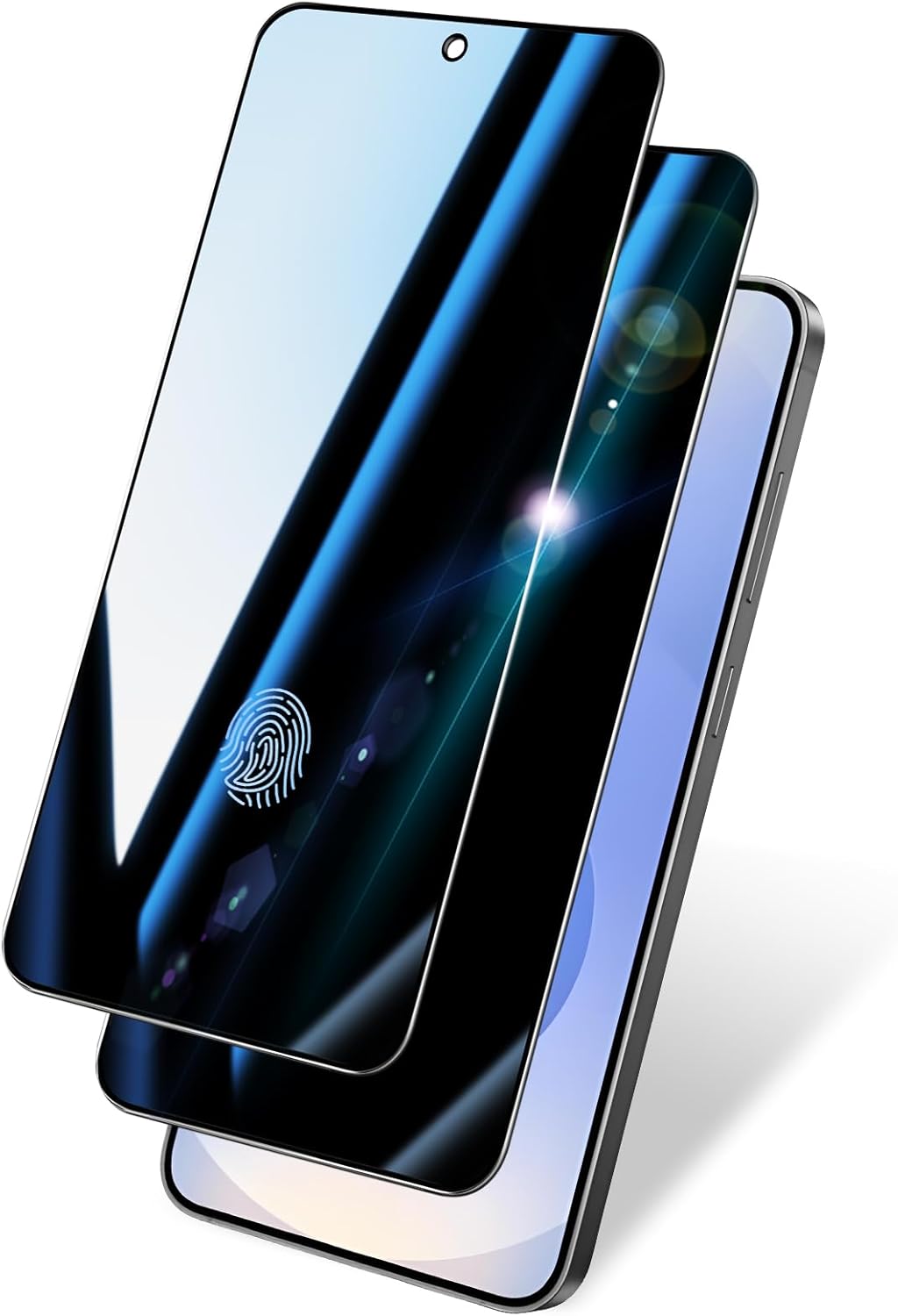 BSUWIN 2 Pack Privacy Screen Protector for Samsung Galaxy S26+|Anti-Spy Tempered Glass with Fingerprint Unlock Support, Anti-Scratch, 9H Hardness &amp; Easy Installation