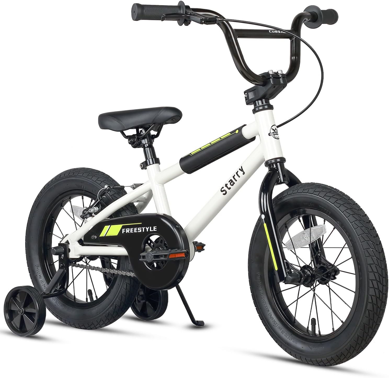 cubsala 12 14 16 18 Inch Kids Bike BMX Style Bicycle with Training Wheels Coaster Brake for 2-10 Years Old Toddlers Boys Girls Multiple Colors