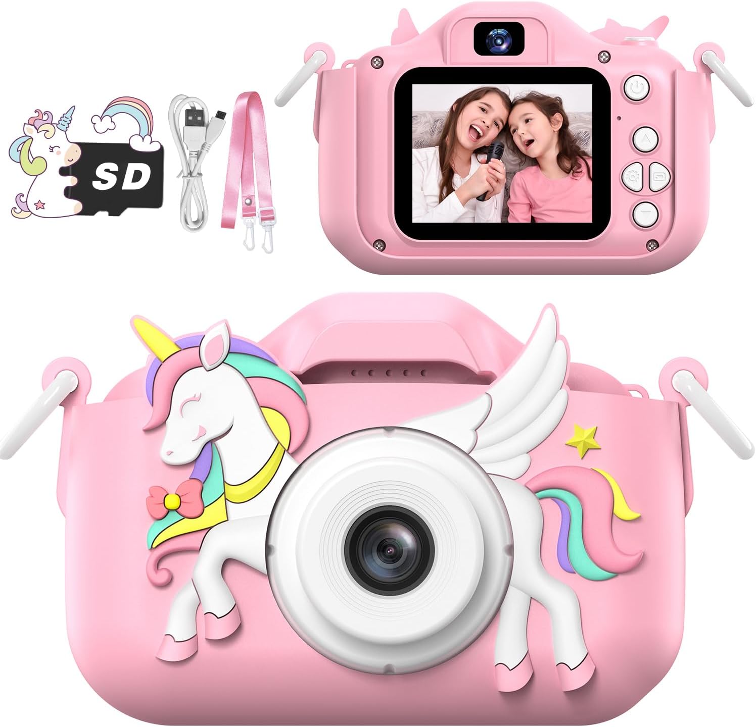 Masterbee Children's Camera Toys for Girls &amp; Boys, 3-12 Years - 1080P HD Video Kids Digital Camera - Perfect for Christmas &amp; Birthday Gifts