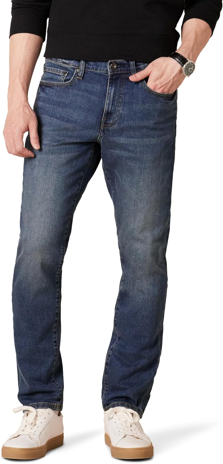 Amazon Essentials Mens Slim-Fit Comfort Stretch Jeans - Discontinued Colors