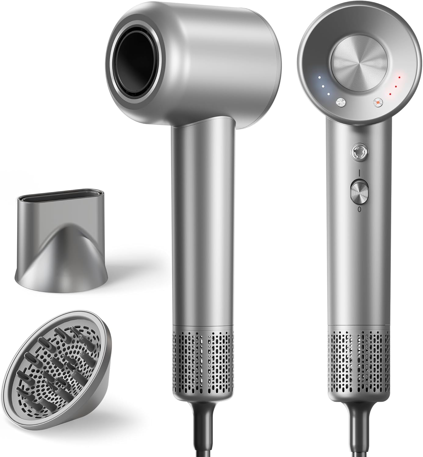 Hair Dryer, 160000 RPM High-Speed Ionic Blow Dryer with Magnetic Diffuser, Fast-Drying Hair Dryer for Women, 500M Negative Ions Frizz Control, Low-Noise Hairdryer for Home &amp; Salon