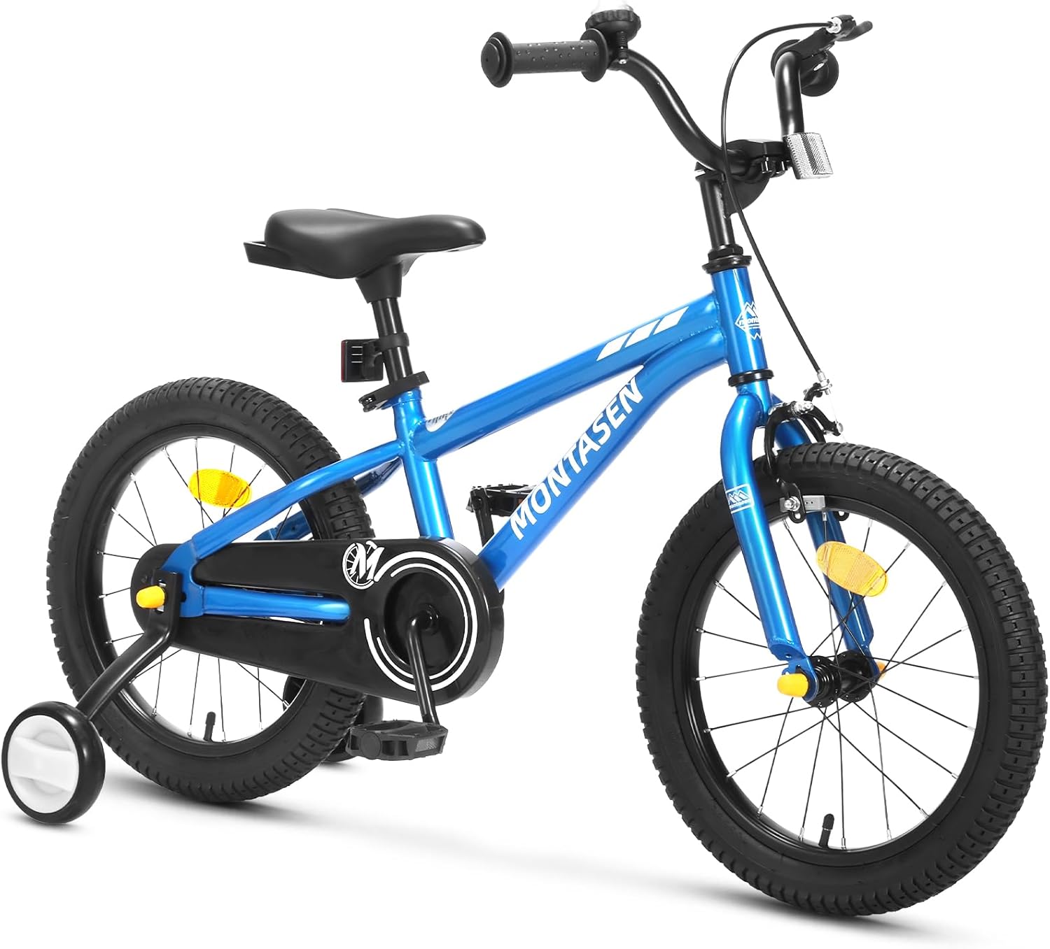 Montasen Kids Bike for 3-10 Years Old, 12 14 16 18 inch Boys Girls Toddler Bike with Training Wheels BMX Style Children Bicycle with Dual Hand &amp; Coaster Brake, Adjustable Seat &amp; Handlebars