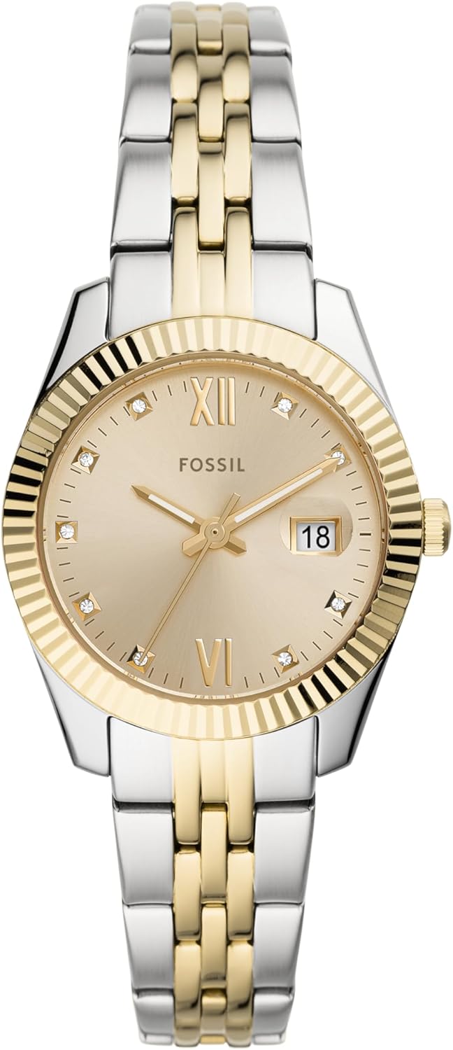 Fossil Women's Watch, Scarlette Quartz Stainless Steel Three-Hand Watch for Women