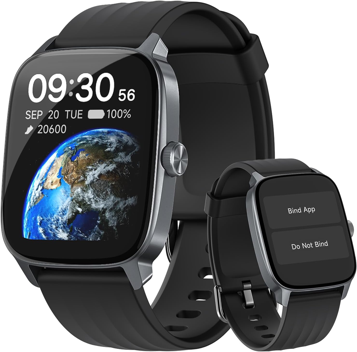 EURANS Smart Watch No App\/Phone Required, 1.85" HD Display |Waterproof Watch with Heart Rate &amp; Sleep Monitor | Step Counter for Walking, Pedometer Watch for Women\/Men