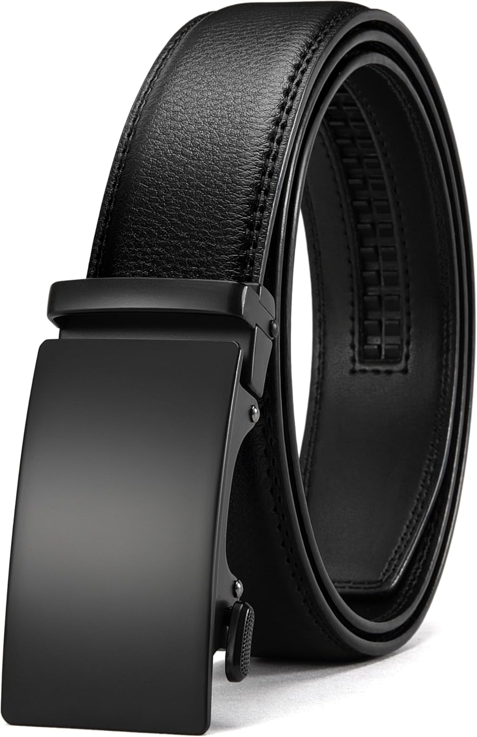 CHAOREN Mens Belt - Mens Ratchet Belt Leather 1 3\/8" for Dress Pant - Micro Adjustable Belt Fit Everywhere